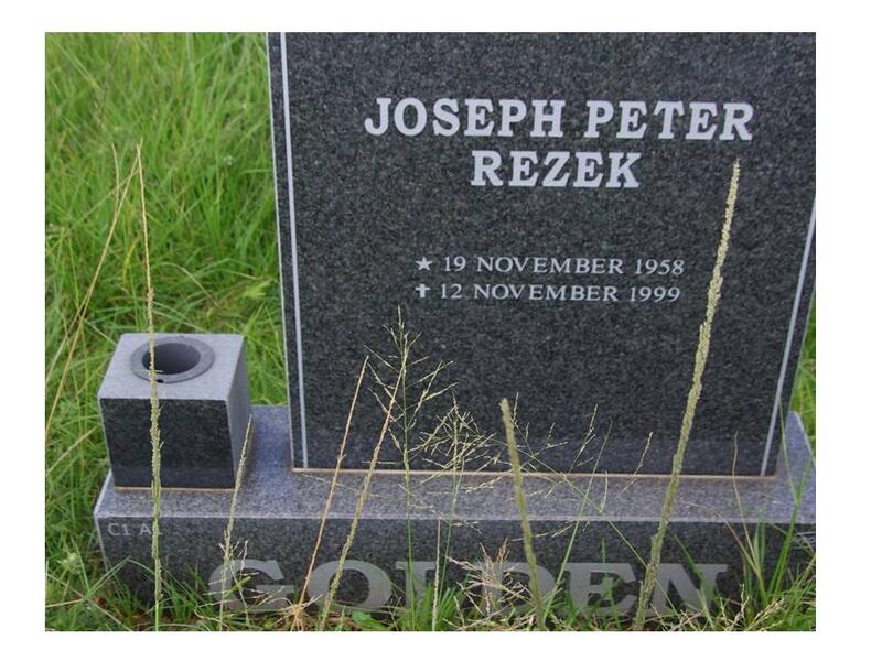 GOLDEN Joseph Peter Rezek 1958-1999