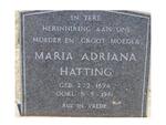 HATTING Maria Adriana 1894-1981