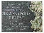 HERBST Susanna Cecilia 1929-1994