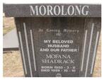 MOROLONG Mofana Shadrack 1950-1998