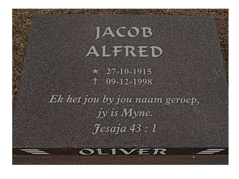 OLIVER Jacob Alfred 1915-1998