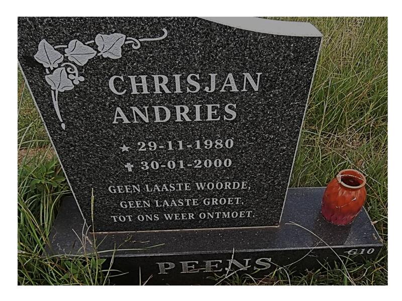 PEENS Chrisjan Andries 1980-2000