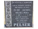 PELSER Elsie Jacoba Wilhelmina 1918-1981