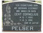 PELSER Gert Cornelius 1900-1986