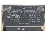 POWELL Cornelius Jacobus 1904-2002 & Francina Wilhelmina 1906-1983