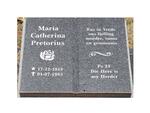 PRETORIUS Maria Catherina 1918-1983