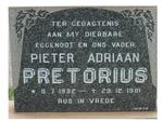 PRETORIUS Pieter Adriaan 1932-1981