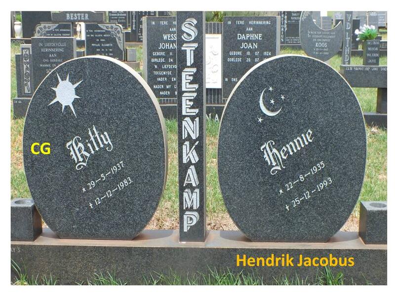 STEENKAMP Hendrik Jacobus 1935-1993 & C.G. 1937-1983