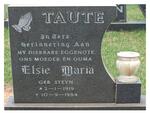 TAUTE Elsie Maria nee STEYN 1919-1984