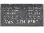 BERG Maurits, van den 1911-1992 & Jansje 1925-1981