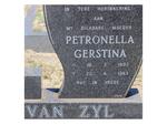 ZYL Petronella Gerstina, van 1893-1983
