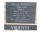 VICENTE Matilde Rodriques Conseicaõ nee PINGA 1899-1983