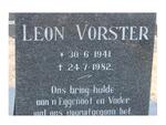 VORSTER Leon 1941-1982