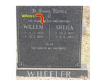WHEELER Willem C. 1932-1985 & Sheila 1927-1985