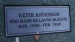 ANDERSON Keith 1949-1993