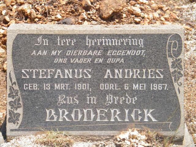 BRODERICK Stefanus Andries 1901-1967