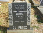 PREEZ Anna Catharina Susanna, du 1916-1990