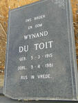 TOIT Wynand, du 1915-1981