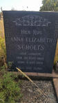 SCHOLTS Anna Elizabeth nee JONKER 1866-1959