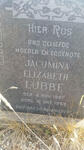 LUBBE Jacumina Elizabeth 1887-1959