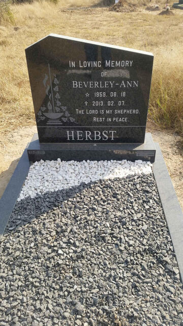 HERBST Beverley-Ann 1959-2013