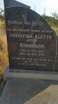 ROBBESON Christina Aletta 1902-1970