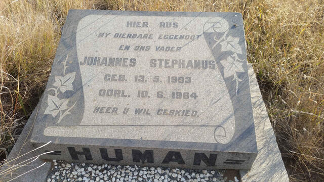 HUMAN Johannes Stephanus 1903-1964