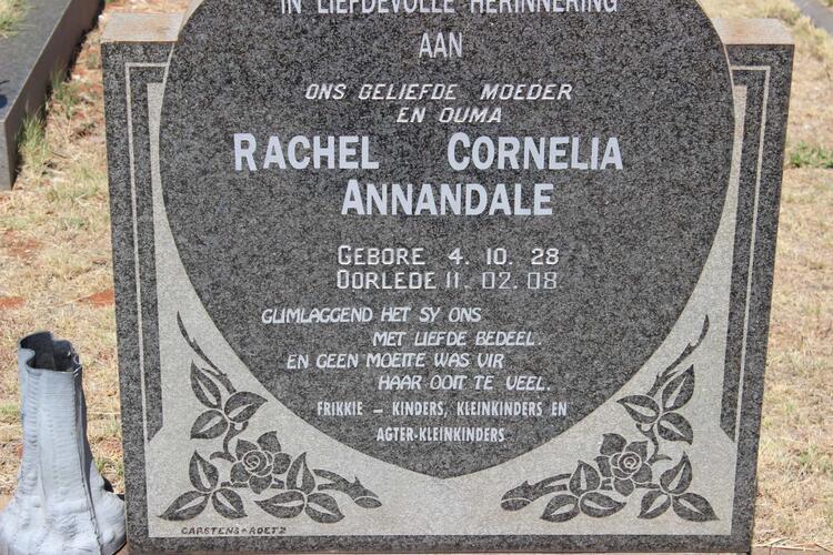 ANNANDALE Rachel Cornelia 1928-2008