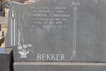 BEKKER Cornelia Christina nee MAAS 1913-1978