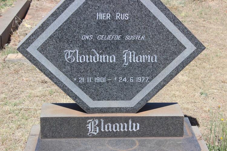 BLAAUW Gloudina Maria 1901-1977
