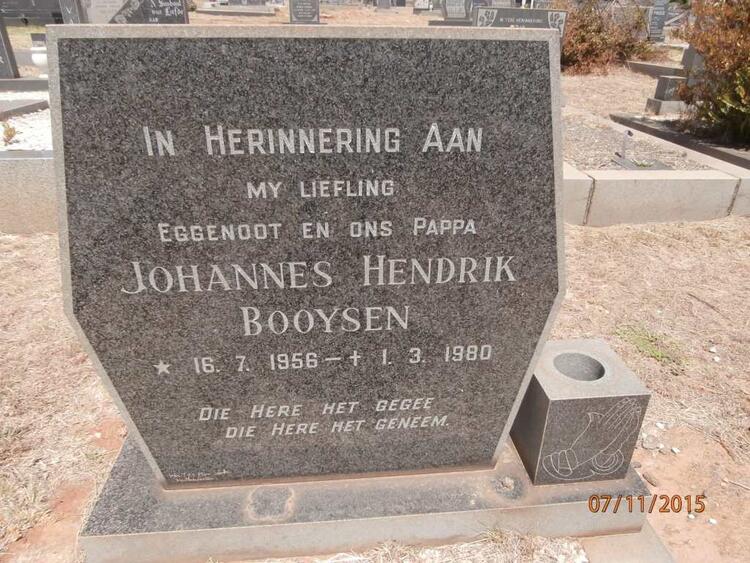 BOOYSEN Johannes Hendrik 1956-1980