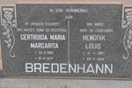 BRIEDENHANN Hendrik Louis 1907-1996 & Gertruida Maria Margarita 1908-1979