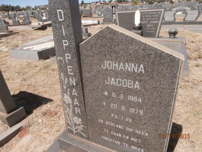 DIPPENAAR Johanna Jacoba 1884-1979