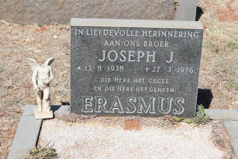 ERASMUS Joseph J. 1938-1976