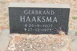 HAAKSMA Gerbrand 1907-1977