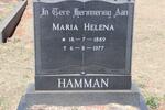 HAMMAN Maria Helena 1889-1977