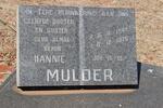 MULDER Hannie 1944-1976