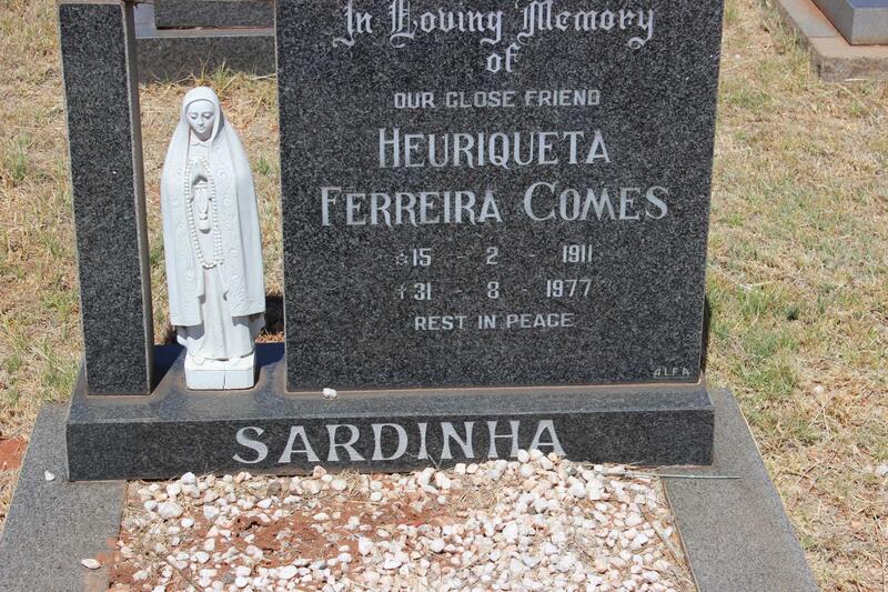 SARDINHA Heuriqueta Ferreira Gomes 1911-1977