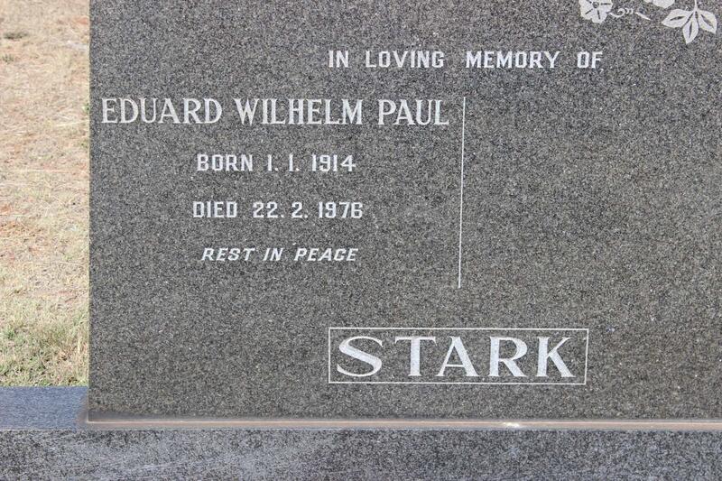 STARK Eduard Wilhelm Paul 1914-1976