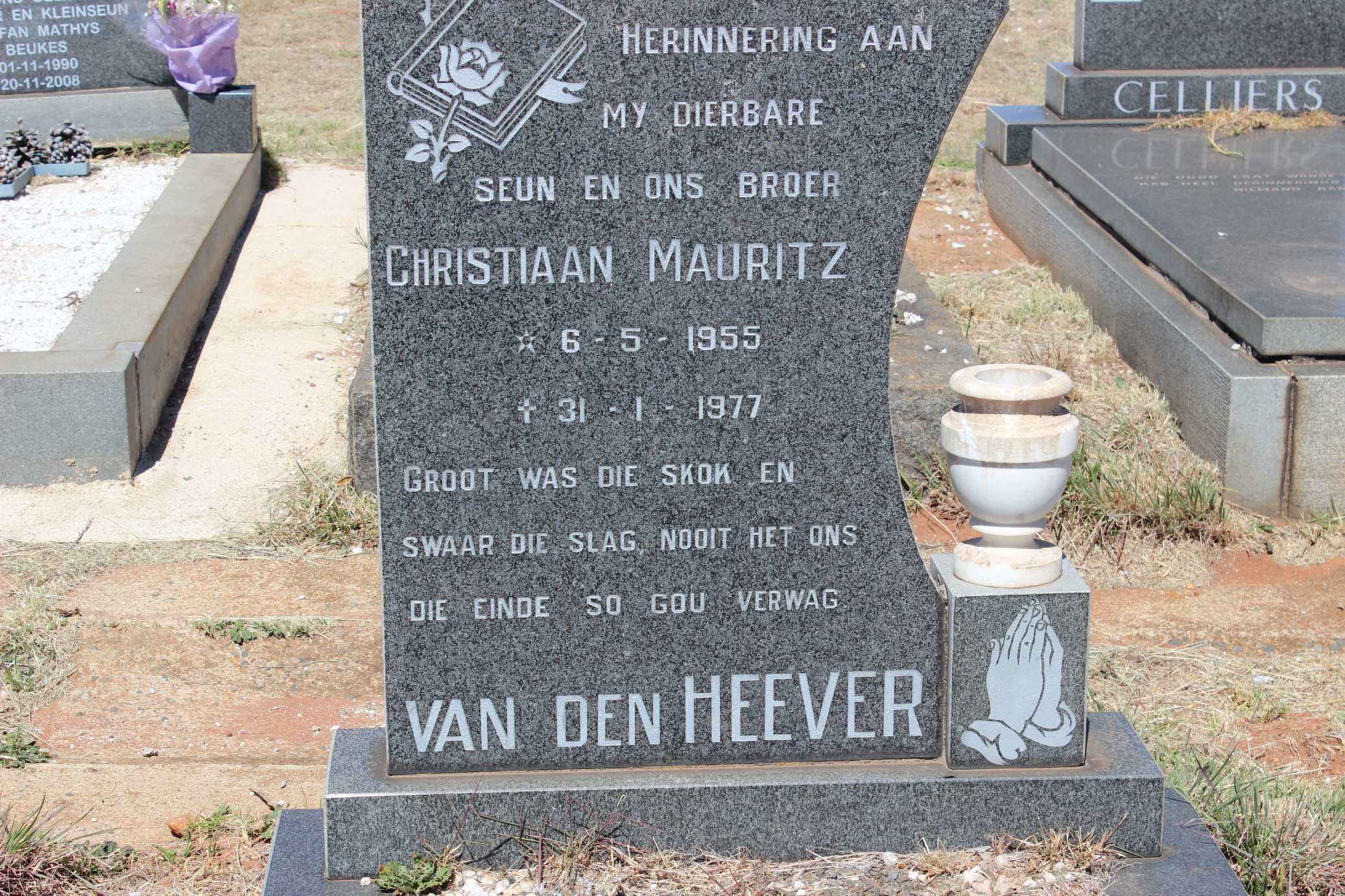 HEEVER Christiaan Mauritz, van den 1955-1977