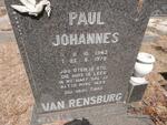RENSBURG Paul Johannes, van 1943-1979