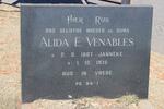 VENABLES Alida E. nee JANNEKE 1887-1975