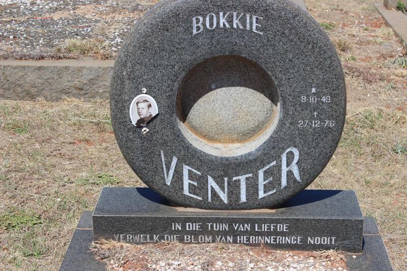 VENTER Bokkie 1949-1976