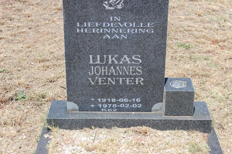 VENTER Lukas Johannes 1918-1978