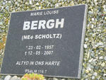 BERGH Marie Louise nee SCHOLTZ 1957-2007