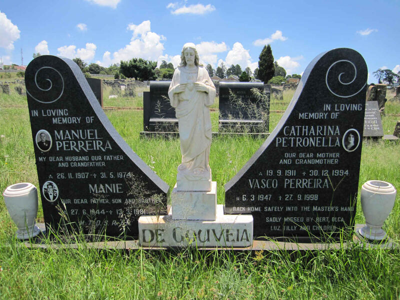 GOUVEIA Manuel Perreira, de 1907-1974 & Catharina Petronella 1911-1994