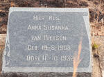 PLETSEN Anna Susanna, van 1908-1932