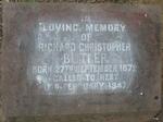 BUTLER Richard Christopher 1872-1947