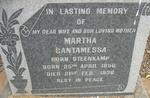 CANTAMESSA Martha nee STEENKAMP 1896-1936