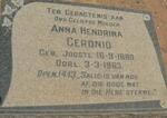 CERONIO Anna Hendrina nee JOOSTE 1880-1963